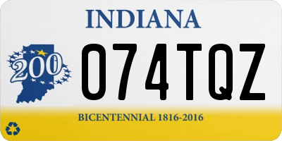 IN license plate 074TQZ