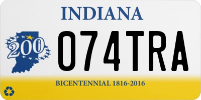 IN license plate 074TRA