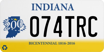 IN license plate 074TRC