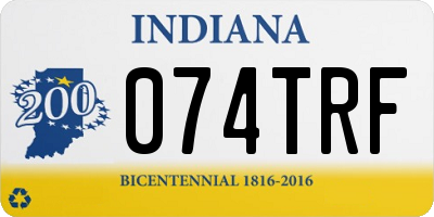 IN license plate 074TRF