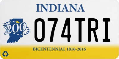 IN license plate 074TRI