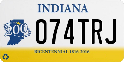 IN license plate 074TRJ