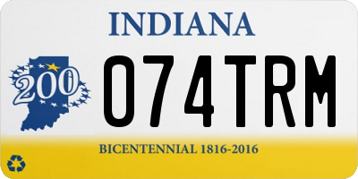 IN license plate 074TRM