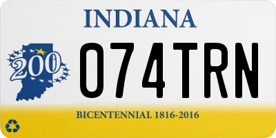 IN license plate 074TRN