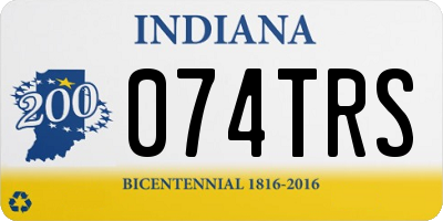 IN license plate 074TRS