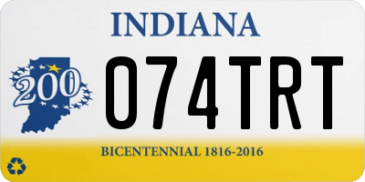 IN license plate 074TRT