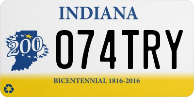 IN license plate 074TRY
