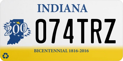 IN license plate 074TRZ