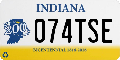IN license plate 074TSE