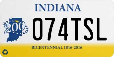 IN license plate 074TSL