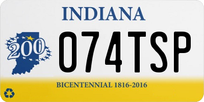 IN license plate 074TSP