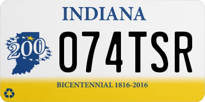 IN license plate 074TSR