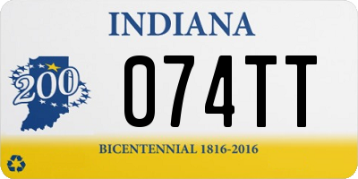 IN license plate 074TT