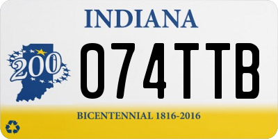 IN license plate 074TTB