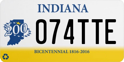 IN license plate 074TTE