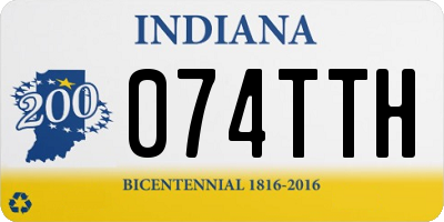 IN license plate 074TTH