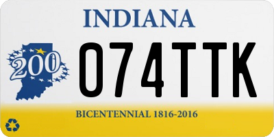IN license plate 074TTK
