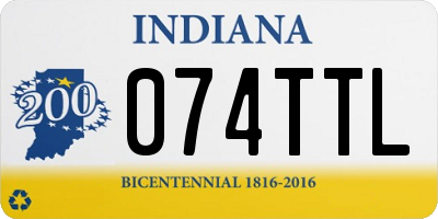 IN license plate 074TTL