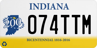 IN license plate 074TTM