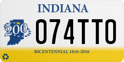 IN license plate 074TTO