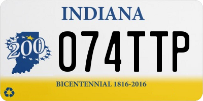 IN license plate 074TTP