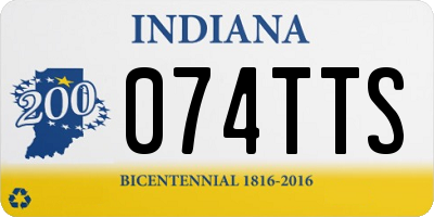 IN license plate 074TTS