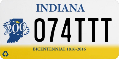 IN license plate 074TTT