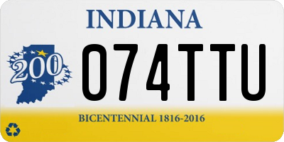 IN license plate 074TTU