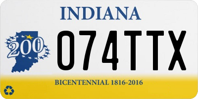 IN license plate 074TTX
