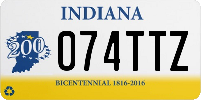 IN license plate 074TTZ