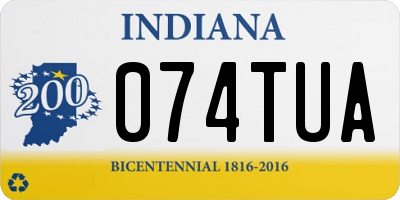 IN license plate 074TUA