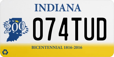 IN license plate 074TUD