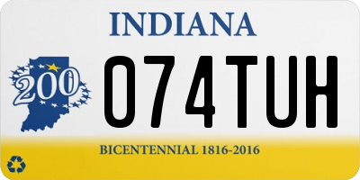 IN license plate 074TUH