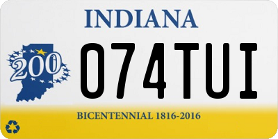 IN license plate 074TUI