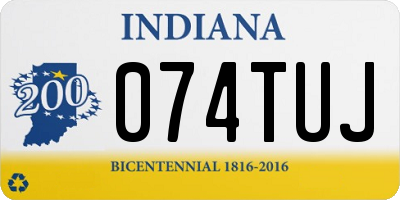 IN license plate 074TUJ