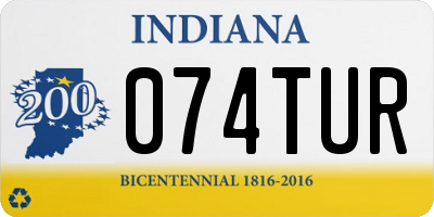 IN license plate 074TUR