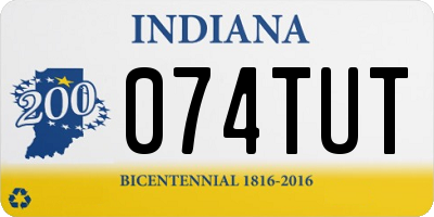 IN license plate 074TUT