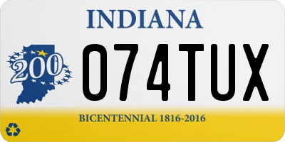 IN license plate 074TUX