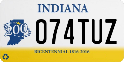 IN license plate 074TUZ