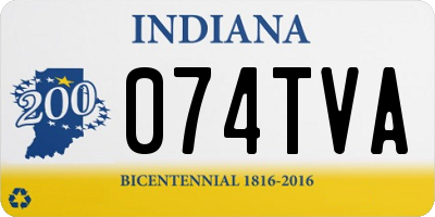 IN license plate 074TVA