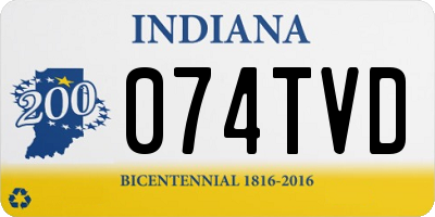 IN license plate 074TVD