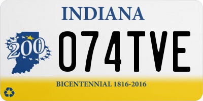 IN license plate 074TVE