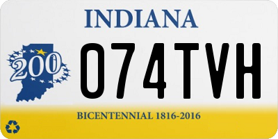 IN license plate 074TVH
