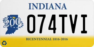 IN license plate 074TVI