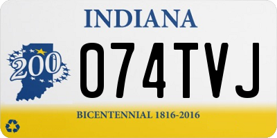 IN license plate 074TVJ
