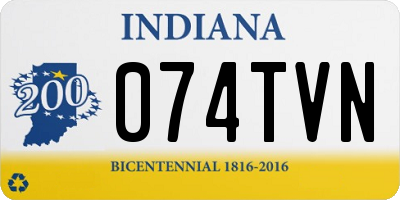 IN license plate 074TVN