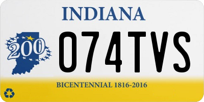 IN license plate 074TVS