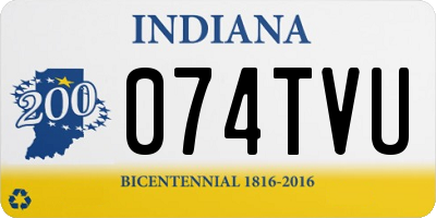 IN license plate 074TVU