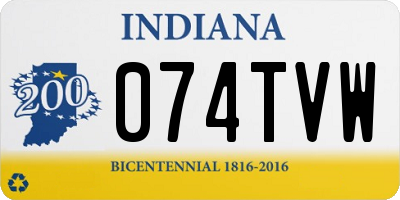 IN license plate 074TVW