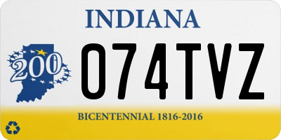 IN license plate 074TVZ